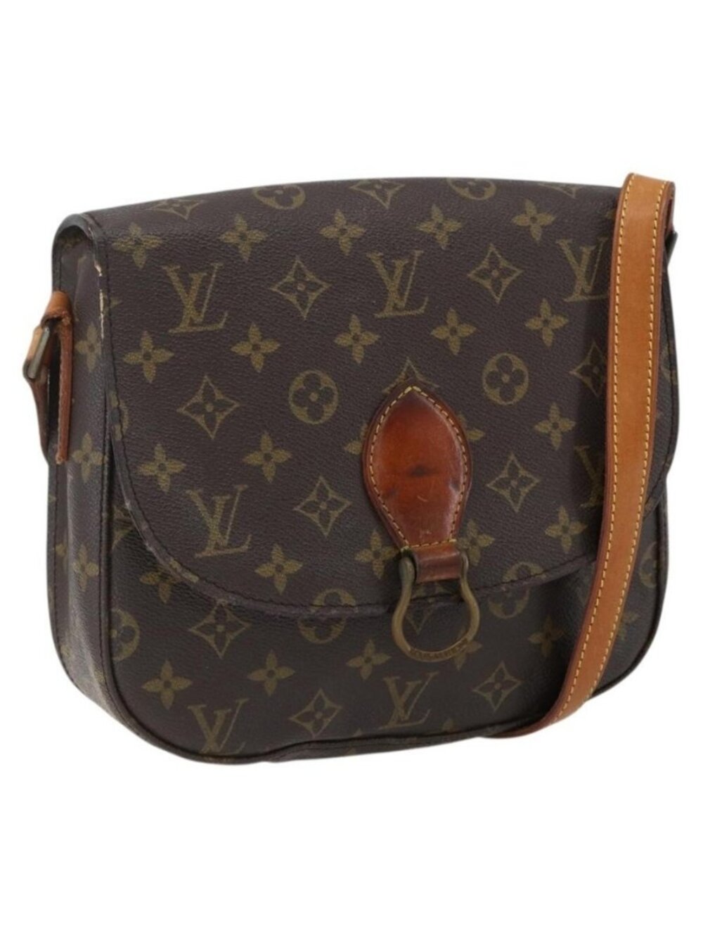 Authentic LOUIS VUITTON Monogram Saint Cloud GM Shoulder Bag M51242 LV